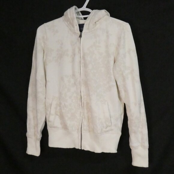 AMERICAN EAGLE - Eagle Fleece | medium | Floral Zip-Up Hooded Sweatshirt Jacket - Picture 1 of 16